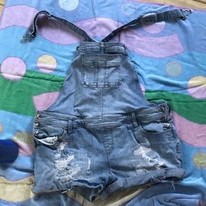 Torrid Short Overalls